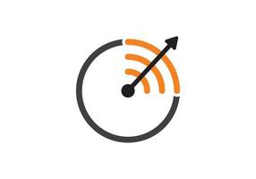 Wi-fi icon with arrow vector