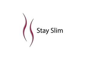 Slim dan fit body logo symbol icon design inspiration vector