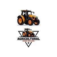 set of tractor logo vector