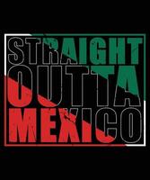 Old Glory Straight Outta New Mexico Black Adult Cinco De Mayo T-Shirt Design vector