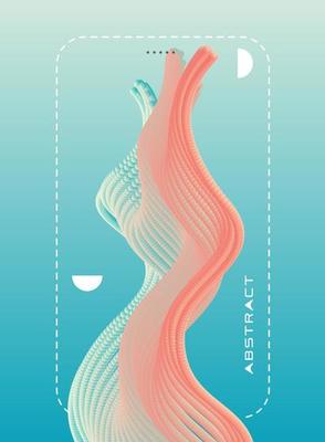 Abstract cover page design with colorful particle wave .conceptual element design. Modern vector illustration.