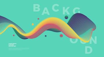 Modern Colorful particle wave background with conceptual element design vector