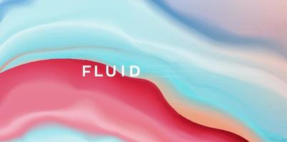 Colorful liquid wave background, Dynamic 3d color flow vector element for website, brochure, poster. Colorful wavy vector illustration, Modern background design.