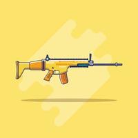 Firearms Cartoon Illustrations vector