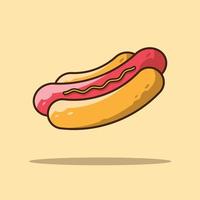 Hot Dog Cartoon Illustrations vector