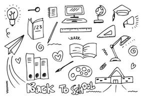 Vector illustration of back to school. Good for wrapping paper and website wallpapers.