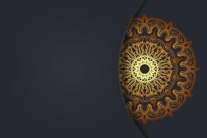 Luxurty mandala style golden pattern background. vector