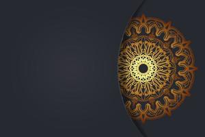 Luxurty mandala style golden pattern background. vector