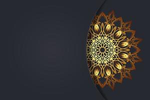 Luxurty mandala style golden pattern background. vector