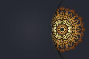 Luxurty mandala style golden pattern background. vector