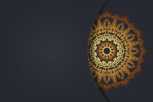 Luxurty mandala style golden pattern background. vector