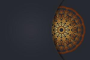 Luxurty mandala style golden pattern background. vector