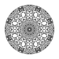 Vector round abstract circle. Mandala style.