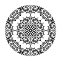 Vector round abstract circle. Mandala style.