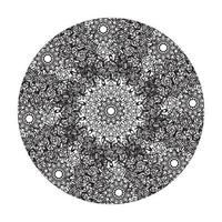 Vector round abstract circle. Mandala style.