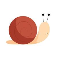 caracol de dibujos animados. ilustración vectorial vector