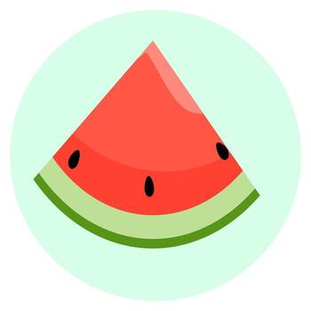 Vector slice watermelon.