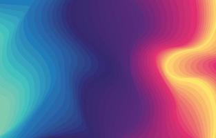 Rainbow Waves Background in Neon Color vector