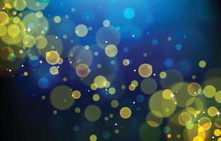 Bokeh Light Background in Gold and Blue vector