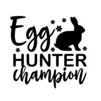 egg hunter champion vector