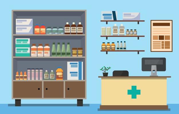 Modern Apothecaries Medicine Concept
