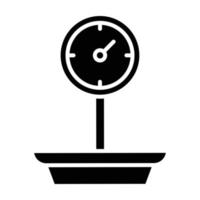 Weight Machine Glyph Icon vector