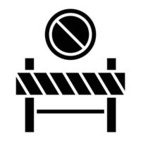 Restricted Area Glyph Icon vector