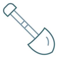 Shovel Line Two Color Icon vector