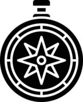 Compass Glyph Icon vector