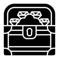 Treasure Glyph Icon vector