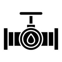 Oil Pipes Glyph Icon vector