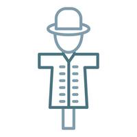 Scarecrow Line Two Color Icon vector