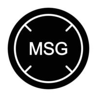 Msg Glyph Icon vector