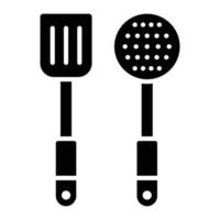 Spatula Glyph Icon vector