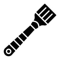 Basting Brush Glyph Icon vector