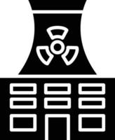 icono de glifo nuclear vector