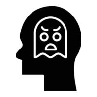 Phobia Glyph Icon vector