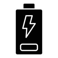 icono de glifo de baja energía vector