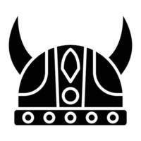 Viking Glyph Icon vector