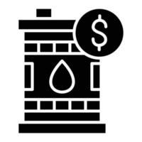 Oil Purchase Glyph Icon vector