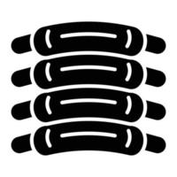 Ribs Glyph Icon vector