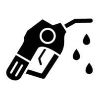 Oil Nozzle Glyph Icon vector