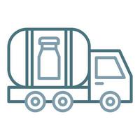 Milk Tank Line Two Color Icon vector