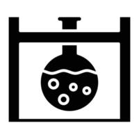 Beaker Stand Glyph Icon vector