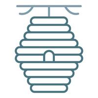 Beehive Line Two Color Icon vector