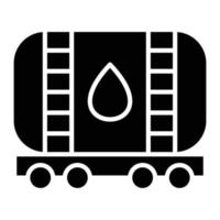 Oil Tank Glyph Icon vector