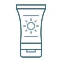 Sunscreen Line Two Color Icon vector