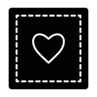 Patch Glyph Icon vector