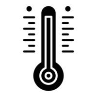 Thermometer Glyph Icon vector