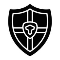 Shield Glyph Icon vector